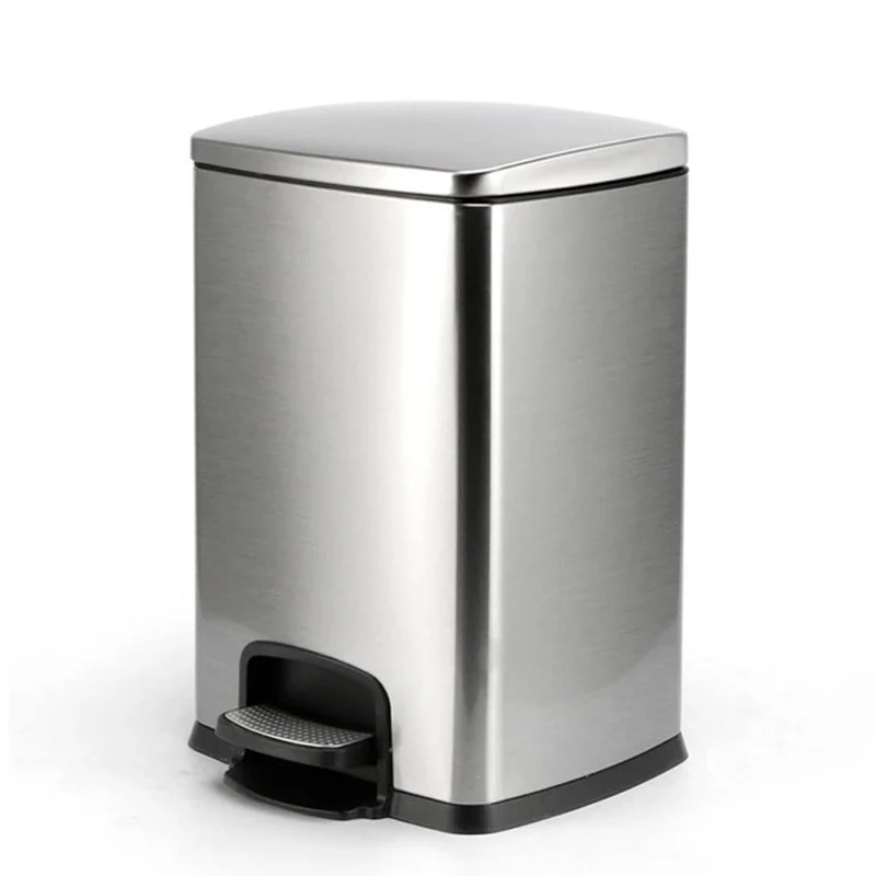 Cubo De Basura De Acero Inoxidable Hogar Oficina 20L 30L