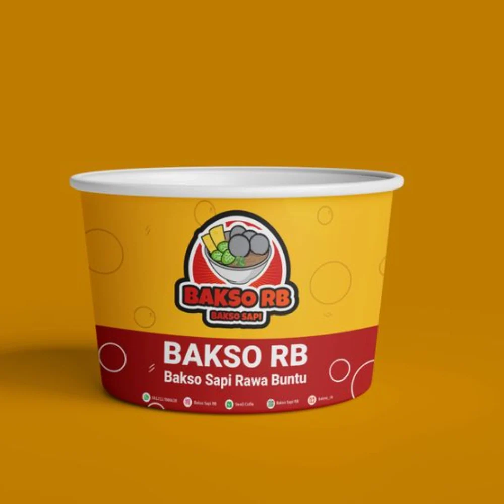 Cuencos de sopa caliente de la taza de la comida del papel de Kraft respetuoso del medio ambiente de la fuente de la fábri...
