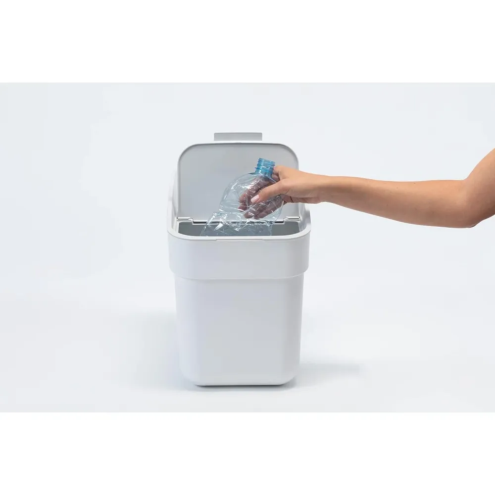 Curver Papelera para Reciclar, 20 litros, Color Blanco