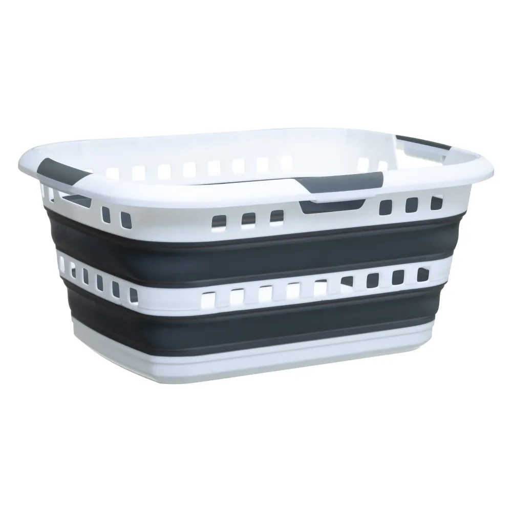 Cesto de Ropa Plegable 45L, Gran Capacidad, Diseño Compacto y Resistente para Casa, Dormitorio y Lavanderí DamDamGo