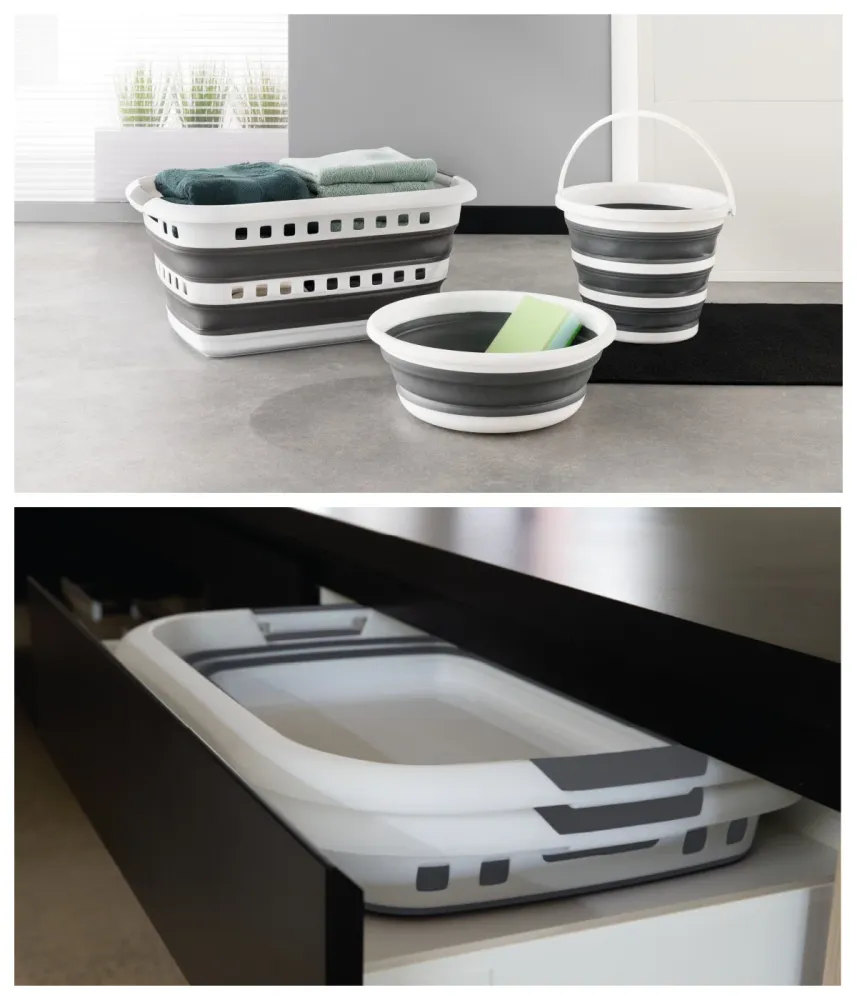 Cesto de Ropa Plegable 45L, Gran Capacidad, Diseño Compacto y Resistente para Casa, Dormitorio y Lavanderí DamDamGo