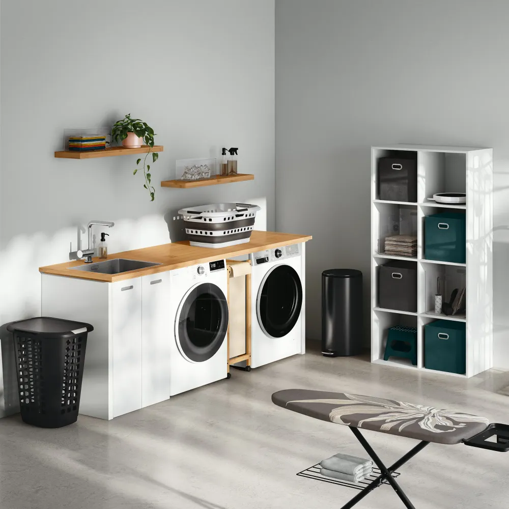 Cesto de Ropa Plegable 45L, Gran Capacidad, Diseño Compacto y Resistente para Casa, Dormitorio y Lavanderí DamDamGo