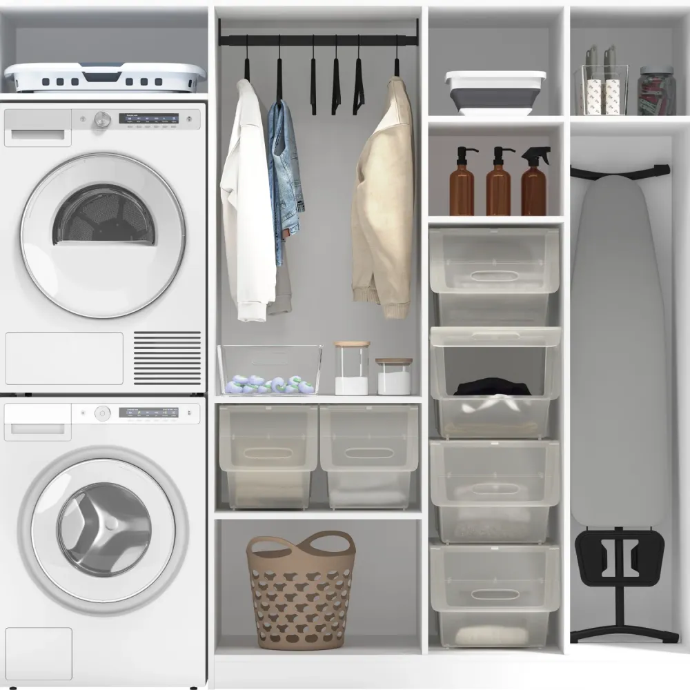 Cesto de Ropa Plegable 45L, Gran Capacidad, Diseño Compacto y Resistente para Casa, Dormitorio y Lavanderí DamDamGo