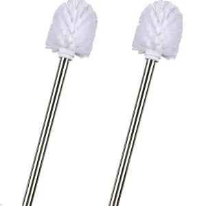 Pack 2 escobillas Blanca Palo de Acero Inoxidable damdamgo