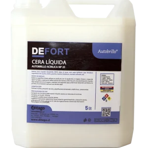 DEFORT CERA ACRILICA AUT 25% 5 LT