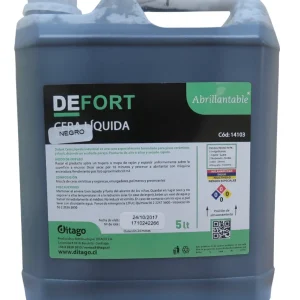 DEFORT CERA NEGRA ABRILLANTABLE 5 LT