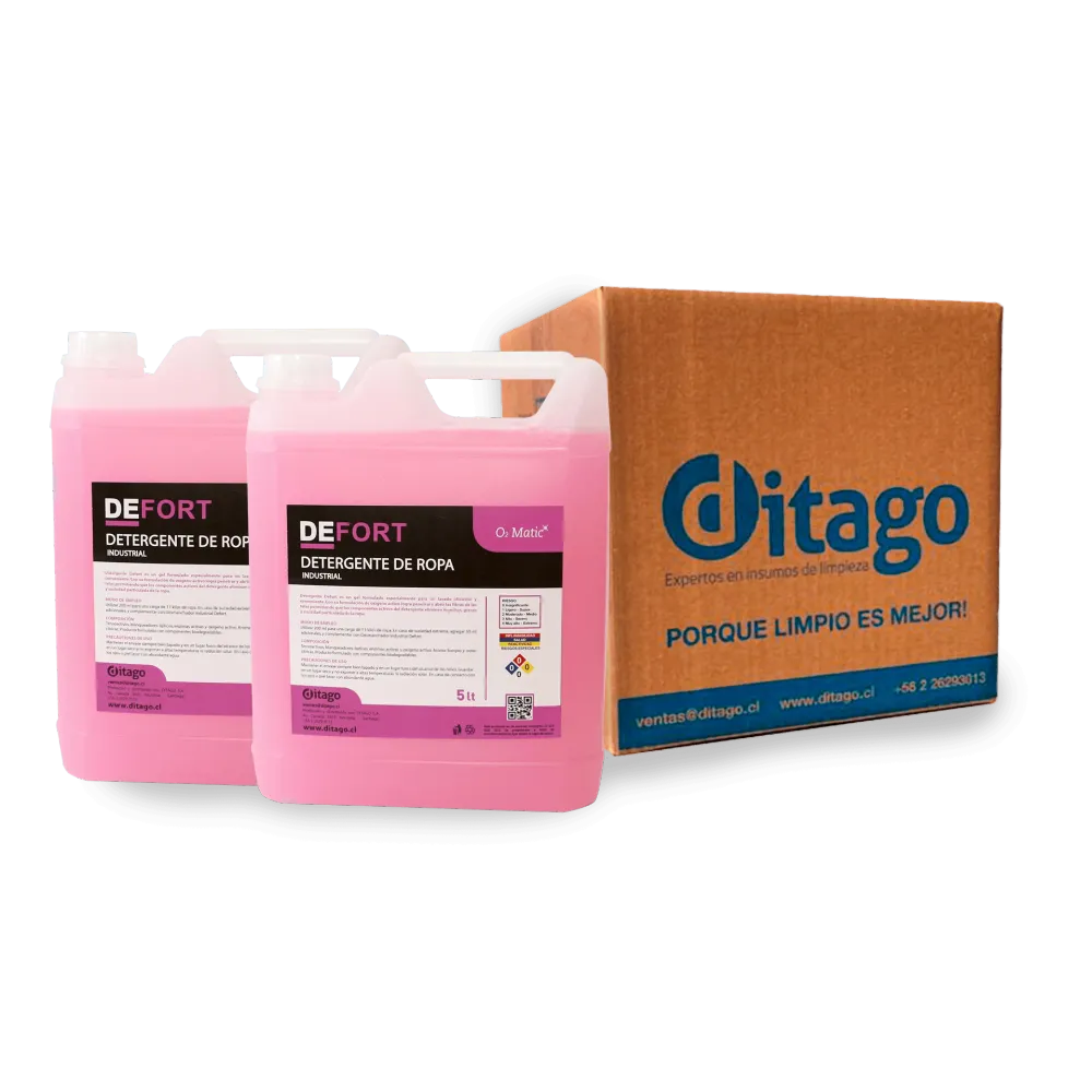 DEFORT DETERGENTE MATIC INDUSTRIAL 5 LT x 2 UNIDADES POR CAJA