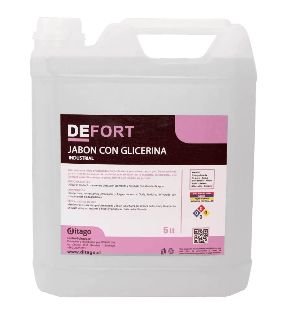 DEFORT JABON CON GLICERINA NEUTRO 5 LT