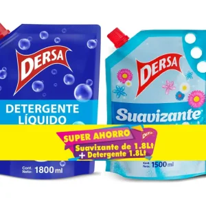 Detergenre Liquido Dersa 1800 ml + Suavizante 1500 ml Oferta