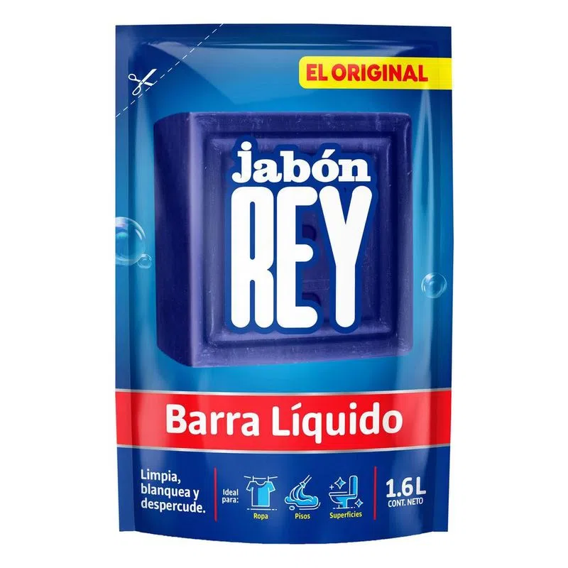 Jabon Rey Barra Liquido 1600 ml Dersa