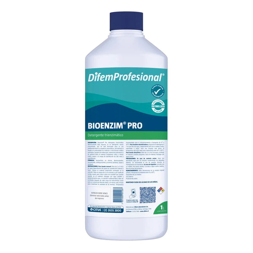 Detergente Trienzimatico 1 Lt DIFEM PROFESIONAL