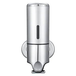 DISPENSADOR JABON Y ALCOHOL GEL 500CC CROMADO