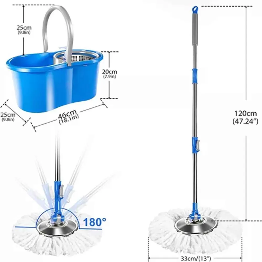 Mopa Giratoria 360° Tambor Metalico DropShipping - Diamac