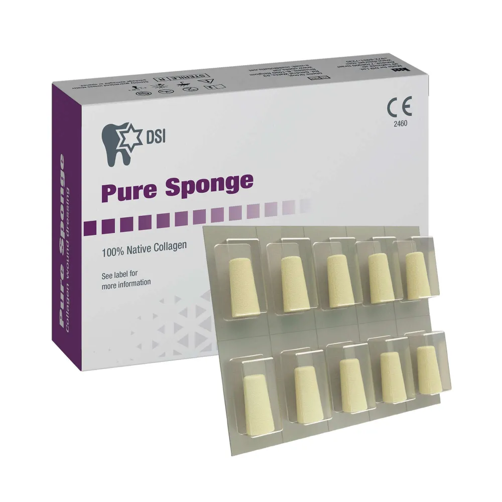 DSI Pure Sponge Estéril Tapón de Colágeno en Blister