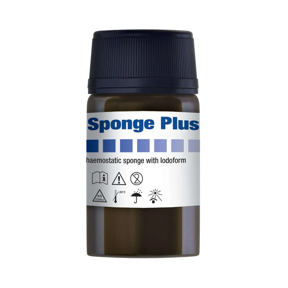 Esponja de Colágeno DSI Plus Hemostática Absorbible con Iodoformo 10x10mm