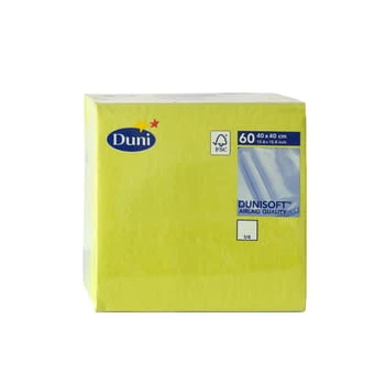 Servilletas 40x40 Dunisoft Kiwi Duni 60 unid. Duni Sales Poland sp. z o.o.