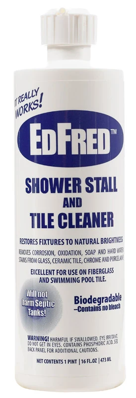 Edfred - Limpiador líquido biodegradable para lavabos, bañeras y azulejos, sin aroma, 16 oz (paquete de 12)