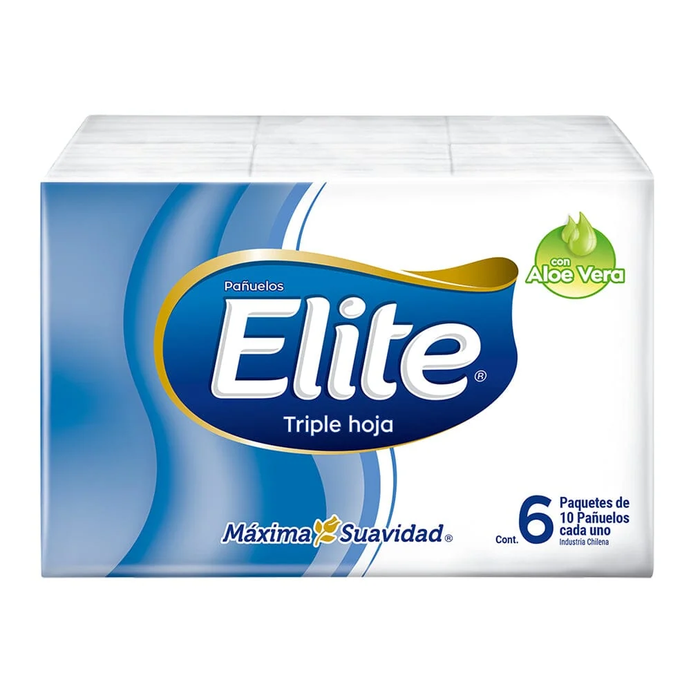 Pañuelo Elite Aloe Vera Pack X6