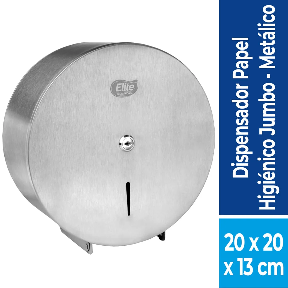 Dispensador De Papel Higiénico Jumbo Acero Inoxidable ELITE PROFESSIONAL
