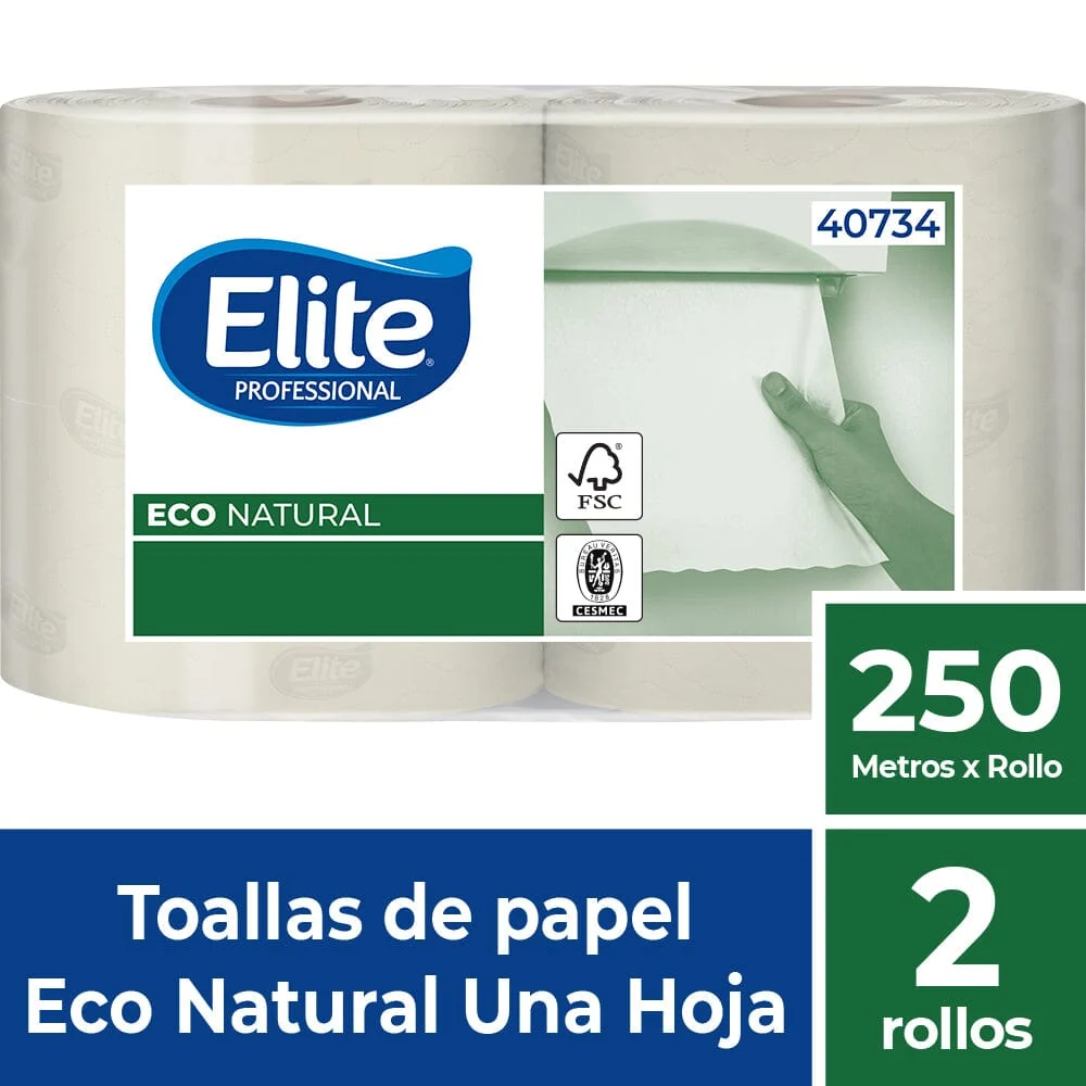 Toalla Plus Ecológica Una Hoja 250 Mt ELITE