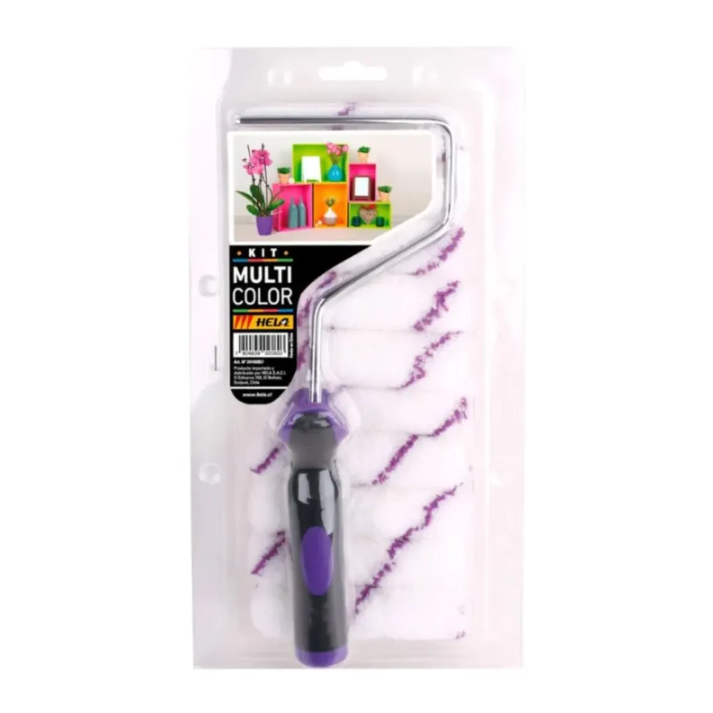 Kit Mini Rodillos de Microfibra Hela 10 Un Enko