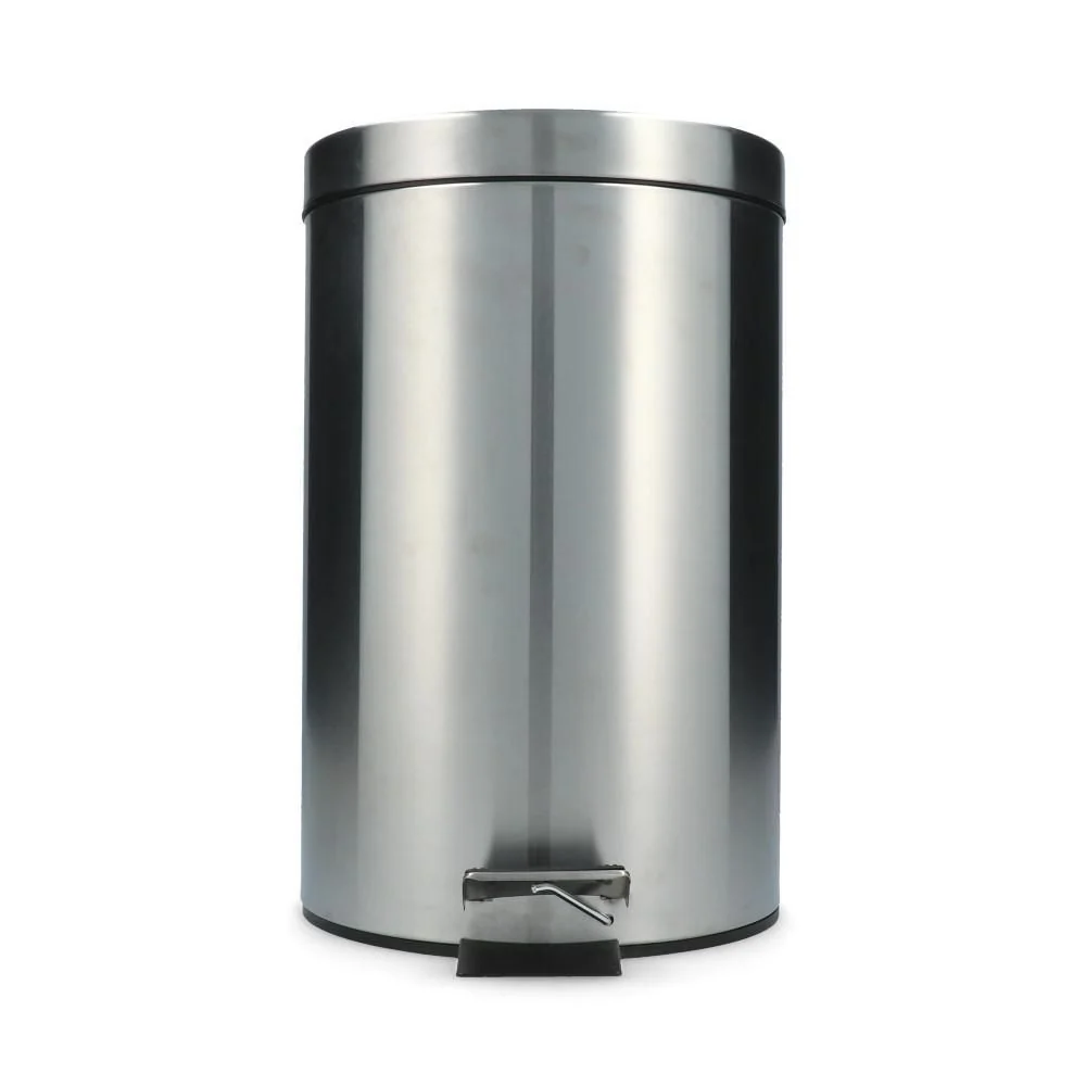Basurero De Acero Inoxidable 12 Lts EQUIPTRADER