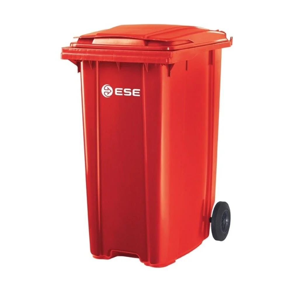 Contenedor Basura 360 Lt Rojo EQUIPTRADER