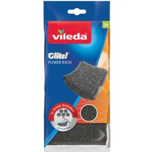 Esponja Antiresiduo Acero Inoxidable Vileda 2 Un