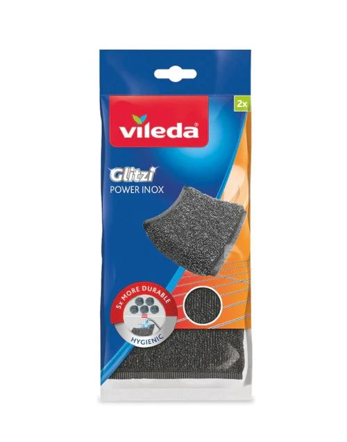 Esponja Antiresiduo Acero Inoxidable Vileda 2 Un