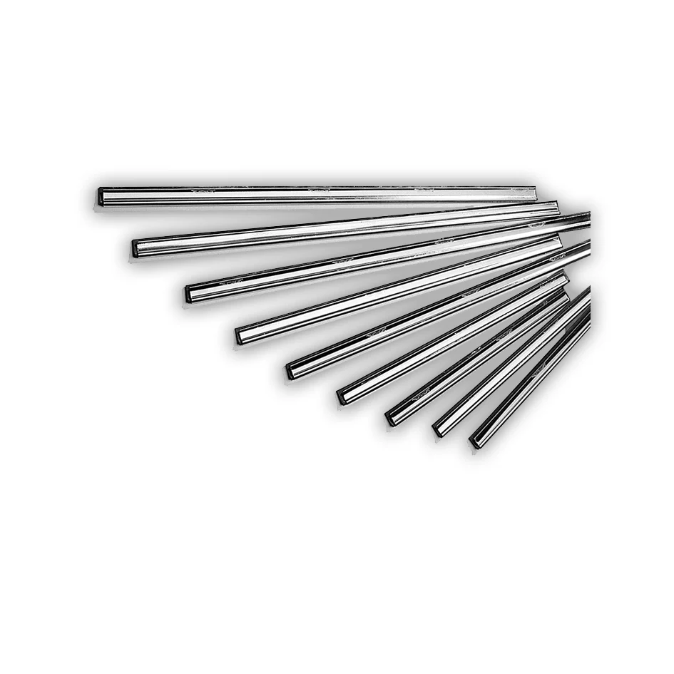 ETTORE CANAL DE ACERO INOX. DE 10" (25 CM) CON GOMA (MASTER STAINLESS CHANNELS RUBBER)