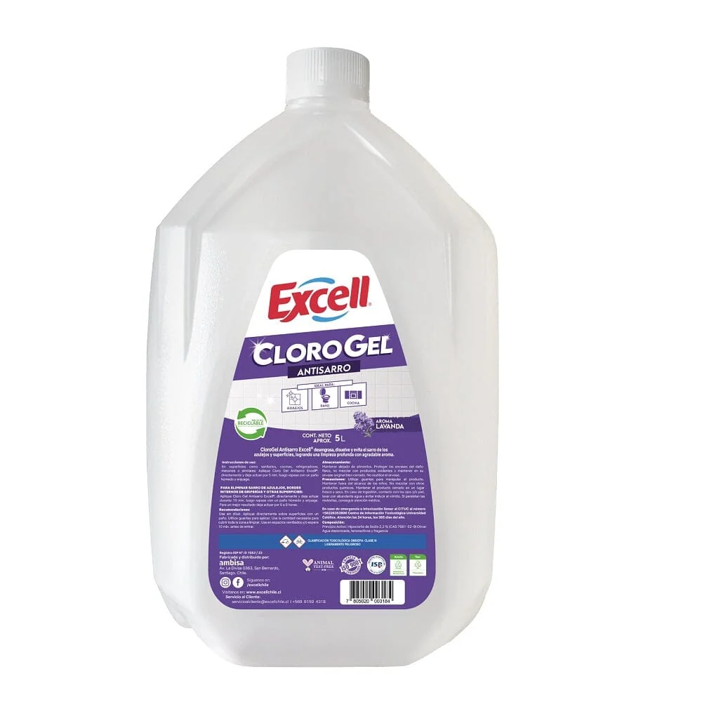 Cloro Gel Anti sarro Lavanda 5 Lt EXCELL