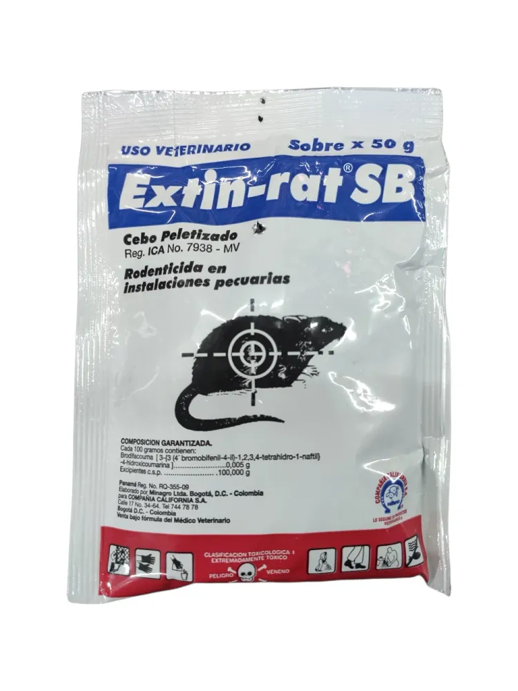 Veneno Para Ratones Extin Rat 50 Gr