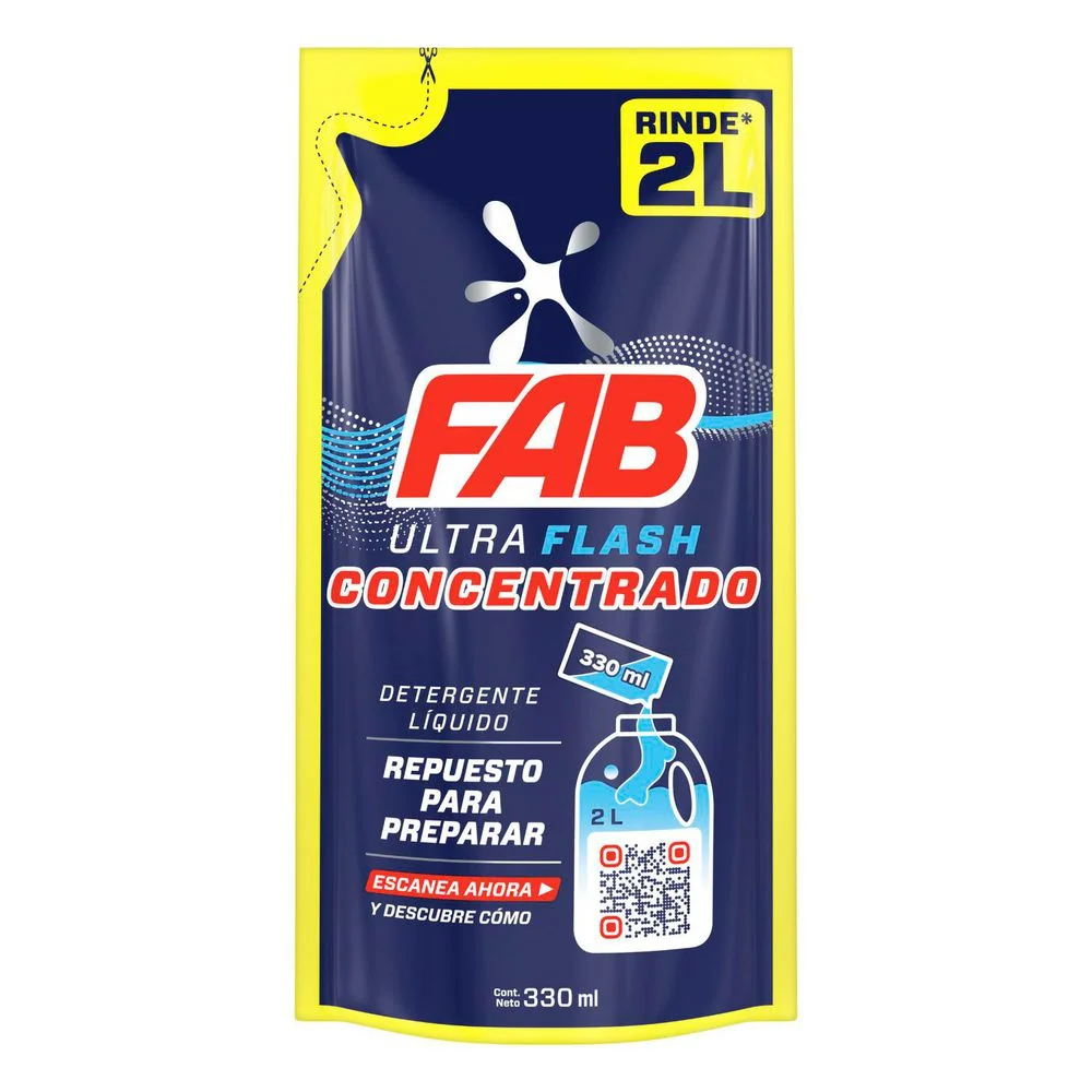 DETERG LIQUIDO FAB 330ML ULTRA CONCENT