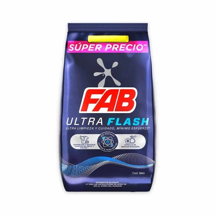 Detergente Fab 5000 gr Ultra Flash Precio Especial