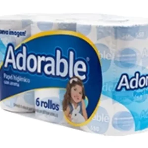 Bulto papel higiénico Adorable 550H/6R/8P - SCG Fabrica de Papel San Francisco