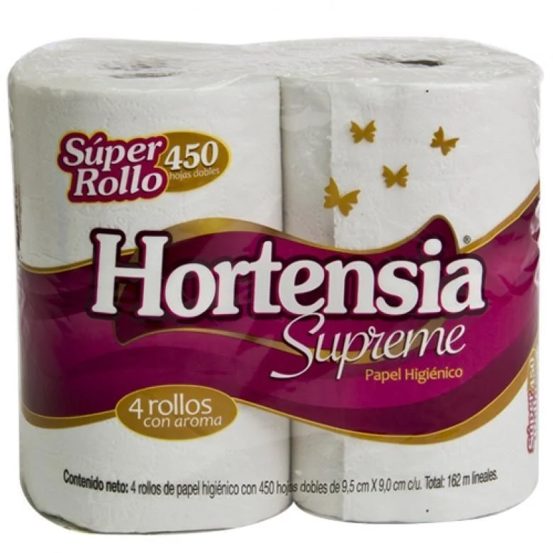 Bulto Papel Higiénico Hortensia H Rosa 450H/20P/4R - SCG Fabrica de Papel San Francisco