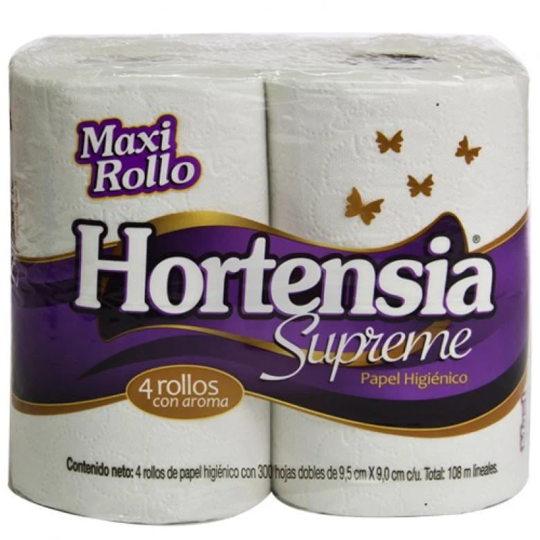 Colchón papel higiénico Hortensia H Maxirollo morado 24P/4R/300H - SCG Fabrica de Papel San Francisco