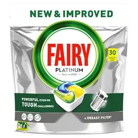 FAIRY PLATINUM CÁPSULAS PARA LAVAVAJILLAS 30 UNIDADES