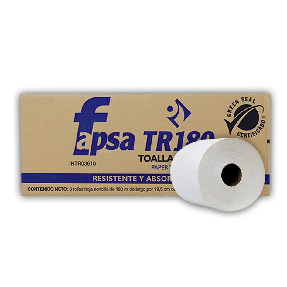 FAPSA PRO FLUIDO CENTRICO 180 BLANCA C/6 TOALLA EN ROLLO USA TD025502-001