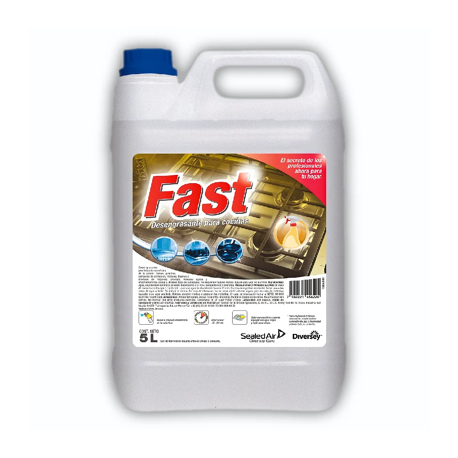 FAST LINEA LEM COCINA DESENGRASANTE DE COCINA USOS MULTIPLES 4X5L W5016