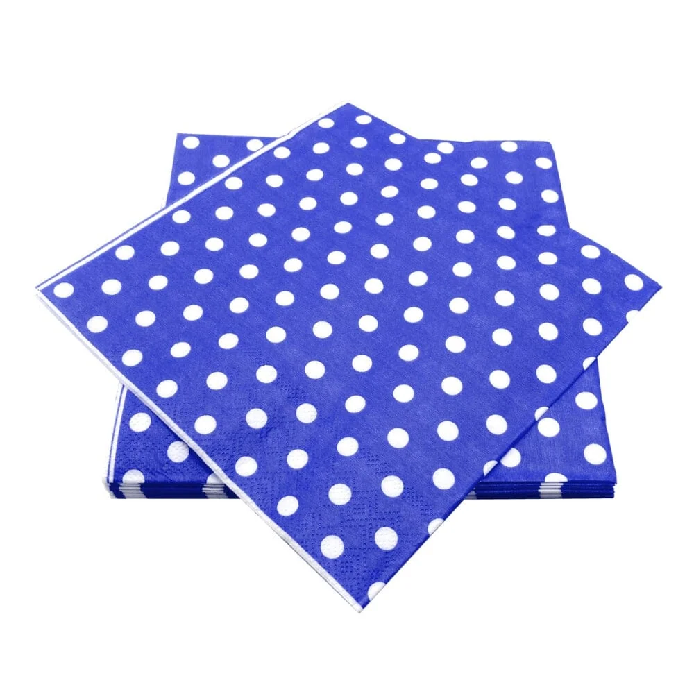Servilleta Mesa Diseño 33x33 Azul 20 Un FECO