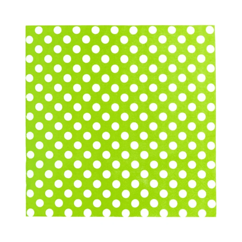 Servilleta Mesa Diseño 33x33 Verde Lima 20 Un FECO