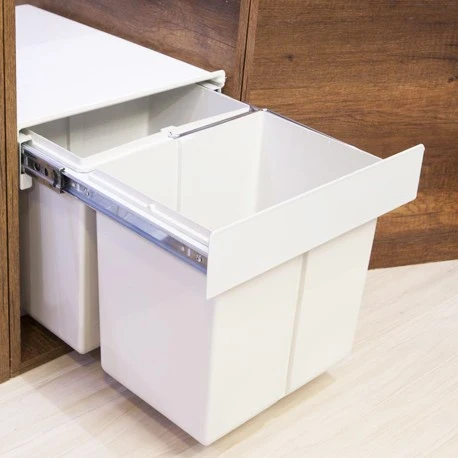 BASURERA DESLIZANTE DELUXE PINTADO BLANCO - 335020 FERRETERIA INSTA-YA PITALITO