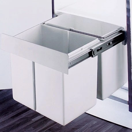 BASURERA DESLIZANTE DELUXE PINTADO BLANCO - 335020 FERRETERIA INSTA-YA PITALITO