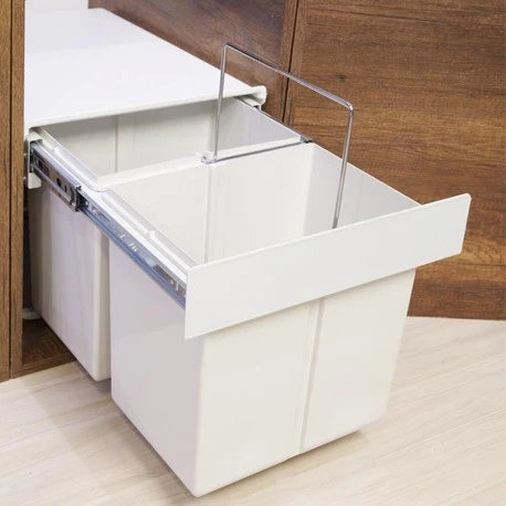BASURERA DESLIZANTE DELUXE PINTADO BLANCO - 335020 FERRETERIA INSTA-YA PITALITO