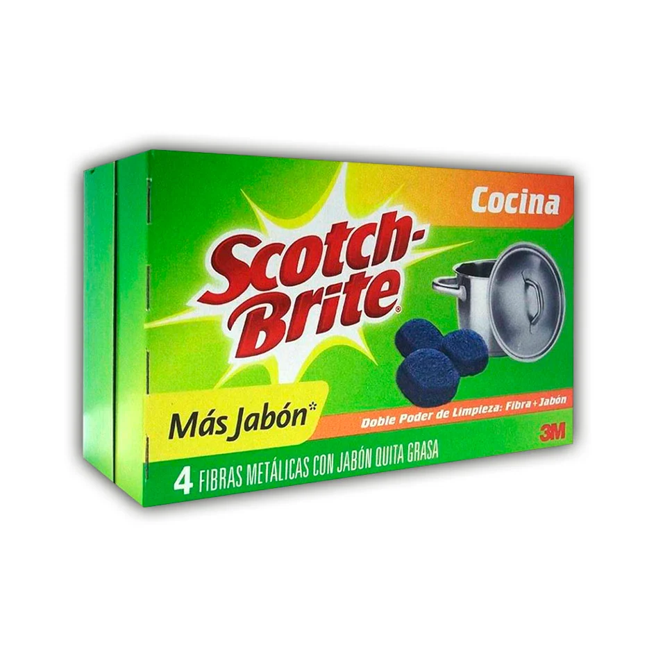 Fibra con Jabon 4 Pack SCOTCH-BRITE