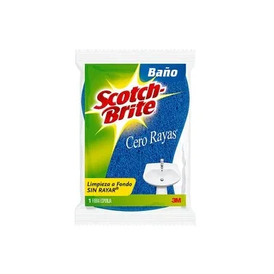 Fibra Esponja Baño Cero Rayas Azul GD