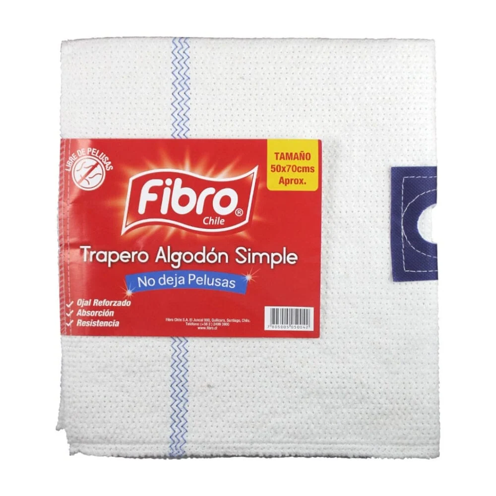 Trapero Doble Algodón Con Ojal 50x70 Cm 1 Un FIBRO