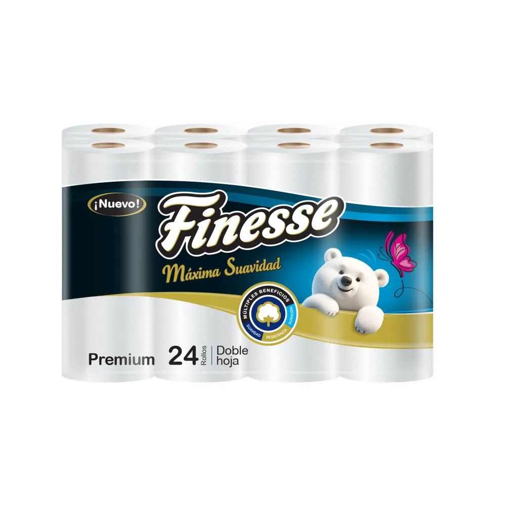 Papel Higiénico Finesse Dh Premium X 24 Rollos