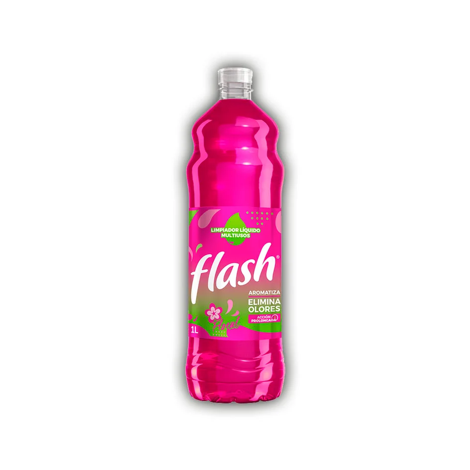 FLASH 828 LT FLORAL LIMPIADOR MULTIIUSOS DESINFECTANTE